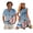 Hibiscus Palm Trees, variant on Yuyamidu His and Hers Matching Outfits Palm Tree Dress for Women Sleeveless A Line Tiered Dress Mens Button Down Short Sleeve Shirt Hawaiian Dresses Matching Vacation Outfits for Couples , S