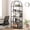 Black, variant on Memoryfield 5 Tier Bookcase, Arched Display Racks Bookshelves, Metal Frame Modern Storage Rack Shelf Large Wood Book Shelf for Bedroom, Living Room, Home Office, Black