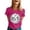 Hot Pink, variant on DGMIOCS Black and White Disco Ball Club Retro T-Shirt Women's Short Sleeve Casual Party T-Shirt XL