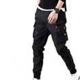 thumbnail image 1 of ¡Caliente! Pantalones de otoño para hombre, pantalones Joggers Harem de Hip Hop, novedad de 2021, pantalones para hombre, pantalones Cargo multibolsillos sólidos, pantalones de chándal ajustados Tan Jianjun unisex, 1 of 2