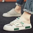 thumbnail image 5 of Zapatillas para hombre de talla grande, zapatillas de deporte para hombre, zapatos de playa informales transpirables de malla de verano para exteriores, medias zapatillas de moda Chanclas, 5 of 5