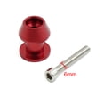 thumbnail image 3 of Unique Bargains 2pcs 6mm Rouge en Alliage d'Aluminium Swingarm Spool Slider Stand Bobines pour Moto, 3 of 3