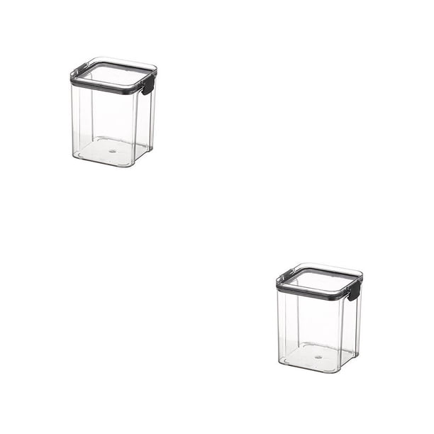Kearding Contenedor de almacenamiento de alimentos apilable con tapas herméticas, dispensador de especias, aperitivos, organizador de harina para Type1 NO1 Kearding CBP377783