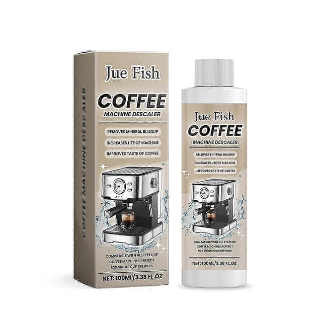 Descalcificador de cafeteras de fácil uso, 100 ml, eliminador de sarro para cafeteras, limpiador de máquinas, líquido descalcificador de 100 ml