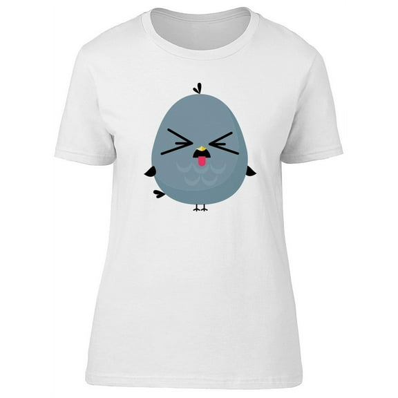 Cute Disgusted Bird Cartoon Tee Women's -Image by Shutterstock