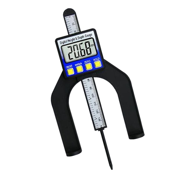 Mini Indicador LCD Digital Medidor Regla de Medición Suministros de Construcción Hogar Azul Gloria Mini medidor de altura digital