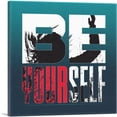 thumbnail image 1 of ARTCANVAS Be Yourself Motivational Canvas Art Print - Size: 18" x 18" (1.50" Deep), 1 of 9