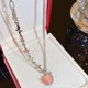 thumbnail image 3 of 2 piezas de collar de nube de flores de corazón de diamante colorido estilo dopamina accesorios para mujer, 3 of 8