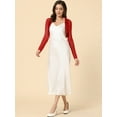 thumbnail image 3 of DARING DIVA Women's Elegant Bolero Shrugs Crop Cardigan M Red, 3 of 6