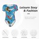 thumbnail image 4 of Balery Sharks Summer Body de cuello redondo de manga corta para mujer Tops de manga corta Tops básicos-X-Large, 4 of 7