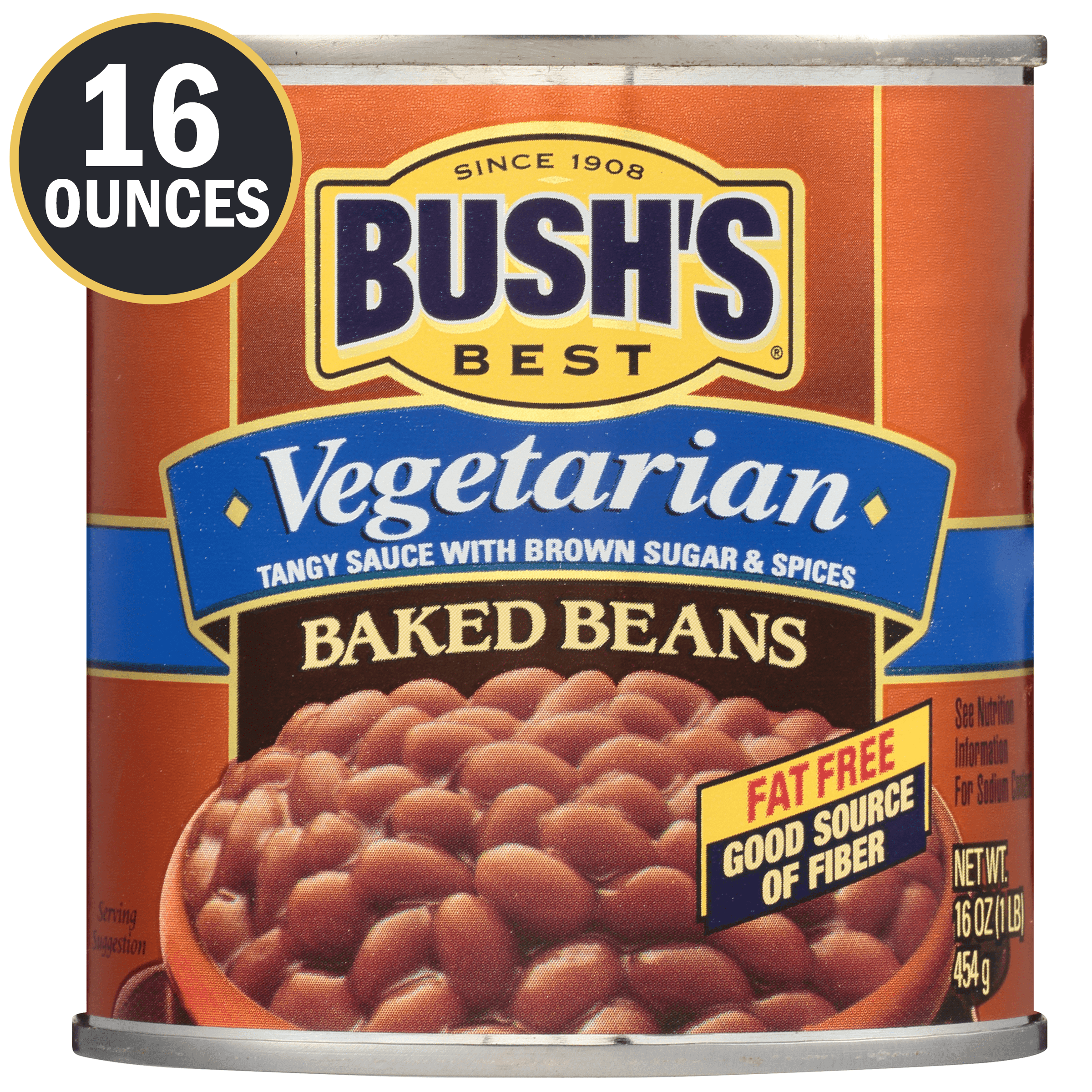 BUSHS Vegetarian Baked Beans Canned Beans 16 Oz