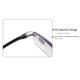 thumbnail image 2 of Gafas de presbicia sin montura Gafas de presbicia de moda con borde cortado sin montura Gafas de presbicia azules, 2 of 5