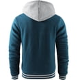 thumbnail image 2 of Geeksport Men's Full Zipper Hoodies Thick Sherpa Lined Sweatshirt with Long Sleeve Coat for Outdoor, 2 of 6