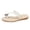 2White, variant on Women's Strappy Flat Sandals Rhinestone Glitter Toe Ring Dressy Flip Flops Slip on Slides