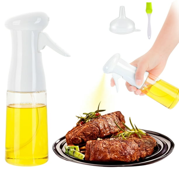 Acheter Pulvérisateur d'huile argentée, bouteille de pulvérisation d'huile d 'olive de 100ML, cuisine, cuisson, friture, rôtissage, grillades
