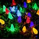 thumbnail image 1 of Guirnalda de luces de fresa, 50 LED, 5 m, multicolor, para árbol de Navidad, para jardín, sala, decoración de fiestas navideñas., 1 of 5
