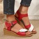 thumbnail image 2 of MKLEKYY Sandalias para Playa Mujer Sandalias de Punta Abierta para Mujer Sandalias de Cuña Romanas Con Nudo de Playa Zapatos de Moda Sandalias para Mujer, 2 of 5