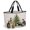 Green, Red, Gold, variant on Christmas Fireplace Beach Bag for Women, Large Breathable Mesh Beach Tote Bag, Xmas Tree Farmhouse Dogs Cats Sandproof Lightweight Travel Bags for Vacation Picnic Swimming Pool 15.7"x15.7"x9.1"