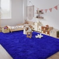thumbnail image 5 of Janvonne Fluffy Area Rugs for Living Room,Bedroom,Dorms,6x9ft Soft Shaggy Sofa-side Carpet, Home Decor Aesthetic,Bright Blue, 5 of 8