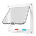 thumbnail image 4 of Puerta con solapa para gatos Bling Bling Interior Exterior con cerradura poco ruido color blanco, 4 of 12