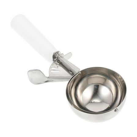 Masteelf Stainless Steel Ice Cream Scoop Set with Smooth Surface for Cooking White 3 Pieces