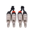 thumbnail image 4 of Hosa HSS-005X2 Dual REAN Cable de interconexión estéreo TRS Pro de 1/4 pulgadas, 5 pies, 4 of 4