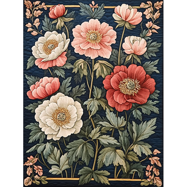 Qisvanset Framed Canvas Wall Art 12x16 Inch Isaiah William Morris Floral Bible Verse Art