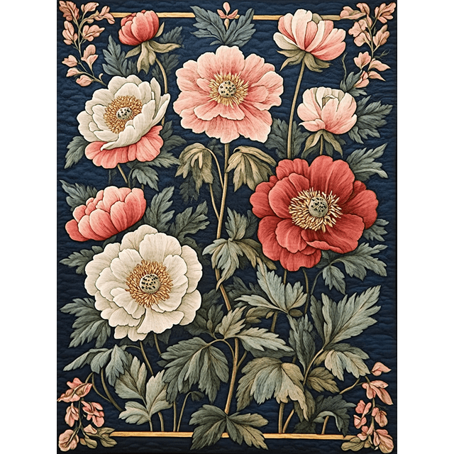 Qisvanset Framed Canvas Wall Art 12x16 Inch Isaiah William Morris Floral Bible Verse Art