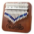 thumbnail image 3 of 17 Teclas Piano Finger Madera Instrumento Musical Caja De Música Caja de música marrón Yuyangstore piano de pulgar kalimba, 3 of 5