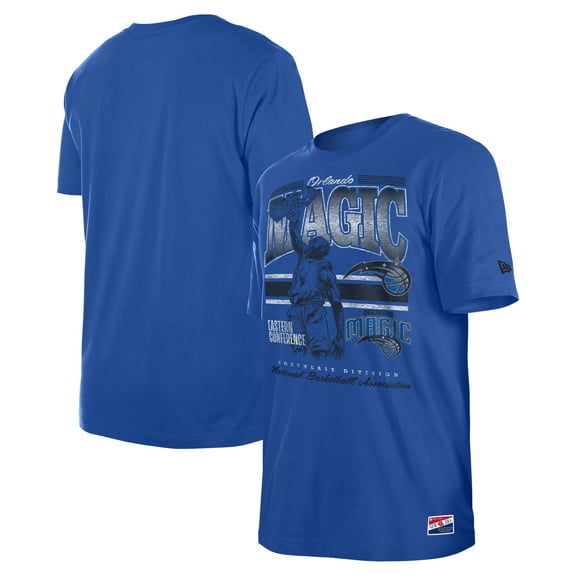 Men's New Era Blue Orlando Magic Enzyme Wash Oversized T-Shirt