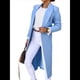 thumbnail image 1 of Abrigos Largos de Lana para Mujer, Gabardina, Blazer Cruzado, Abrigo, Otoño e Invierno Azul L, 1 of 8