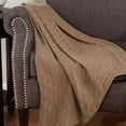thumbnail image 4 of SUPERIOR King Blanket 100% Cotton, for All Season,Basket Weave Design, Taupe, 4 of 5
