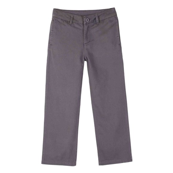 Bienzoe Boy's School Uniforms Adjust Waist Pants Grey 14