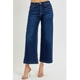 thumbnail image 5 of Risen Jeans - High Rise Cropped Wide Leg Jeans in Vintage Dark Indigo (27" Inseam) - RDP5921, 5 of 8