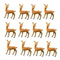 thumbnail image 2 of 12 Pieces Deer Figurines Toy Realistic Deer Family Figurines Forest Animals Figures Miniature Woodland Creatures Miniature Cake Toppers for Christmas Birthday Party Bridal Shower.(A), 2 of 8