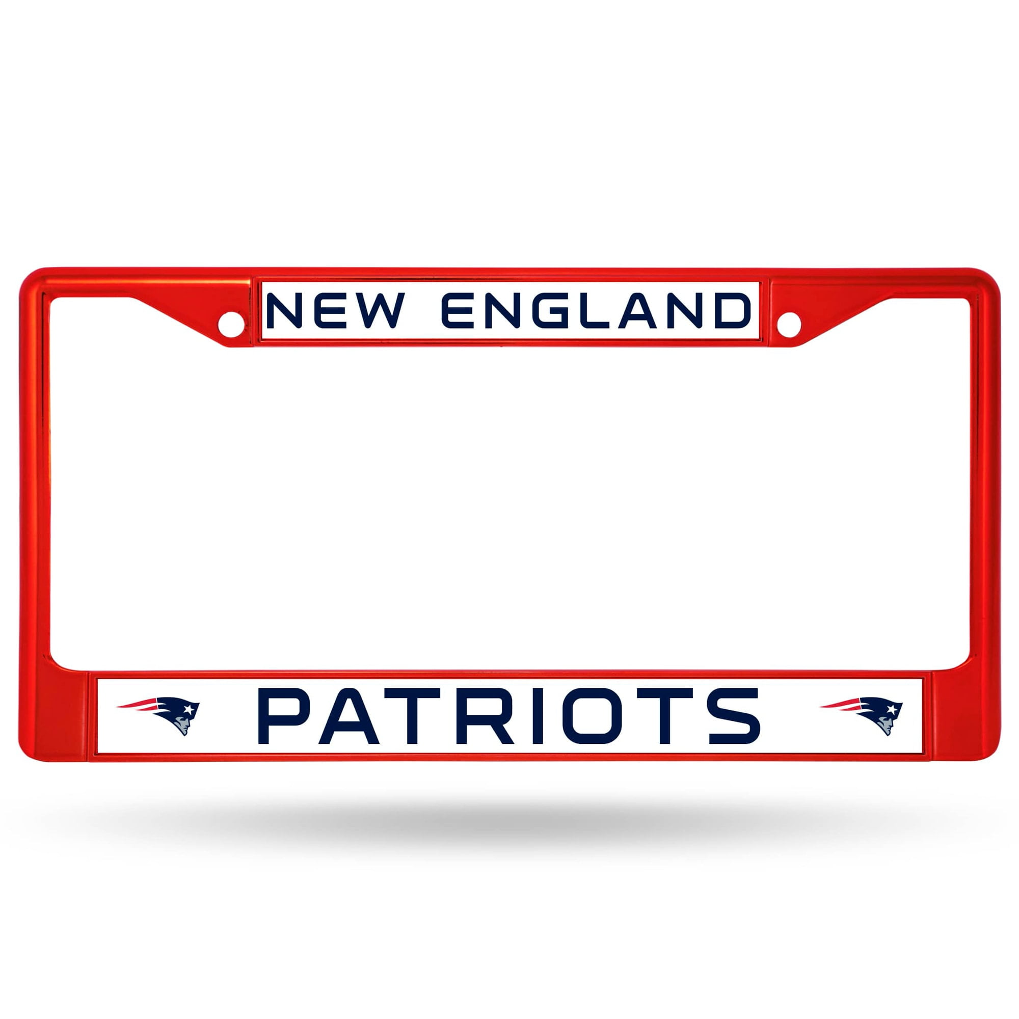 Rico Industries Nfl Color License Plate Frame New England Patriots Walmart Com Walmart Com
