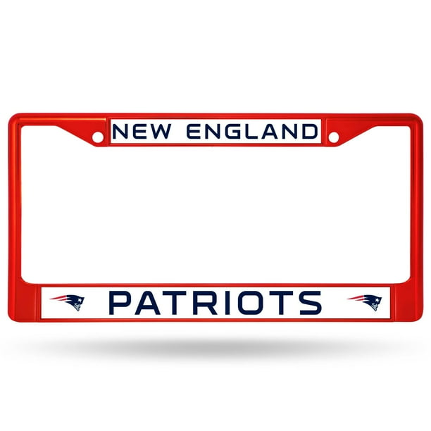 Rico Industries Nfl Color License Plate Frame New England Patriots Walmart Com Walmart Com