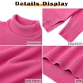 thumbnail image 6 of MOSHU Turtleneck Sweaters for Women Long Sleeve Casual Tops Knit Womens Pullover Sweaters Winter Clothes, 6 of 10