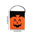 thumbnail image 3 of CUZIBR Kids Halloween Bat Shaped Candy Handbag Cartoon Funny Face Treating Bag Children Trick Or Treating Party Storage Tote, 3 of 4
