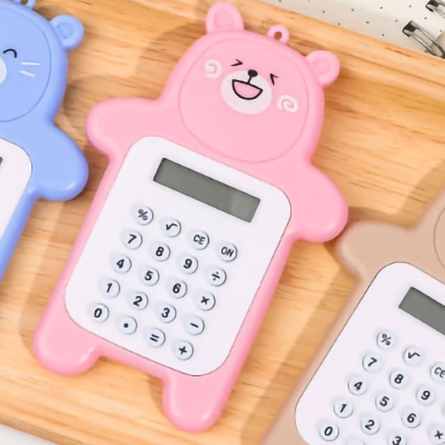Calculadora portátil Jadeshay oso lindo Mini Diseño de última generación