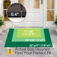 thumbnail image 3 of Frabe Outdoor Welcome Door Mat, Low Profile Entrance Rug with Bee Happy Design, Durable Non-Slip Easy Clean Dirt Trapper for Back Door Entryway Porch Garage, Brown 32"x47", 3 of 10