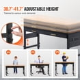 thumbnail image 2 of KFFKFF 60" Mobile Workstation, Oak Wood, 1500 lbs Capacity, Includes Drawer, Electrical Outlets, Casters, and Pegboard for Organized Workspace in Garage, Workshop, or Home Office, 2 of 9