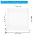 thumbnail image 2 of Uxcell Light Switch Guard Cover Blank Wall Plate Panel Switch Protector Dustproof Waterproof Cover White 6 Pack, 2 of 5