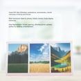 thumbnail image 4 of Photo Frame, 3in 4x3 Decor Triple Photo Frame With Stand, 3 Openings Clear PC Display Triple Picture Frame For Home Decor, Family, Friends, 4 of 8