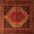 thumbnail image 1 of Ahgly Company Indoor Square Persian Orange Traditional Area Rugs, 3' Square, 1 of 1