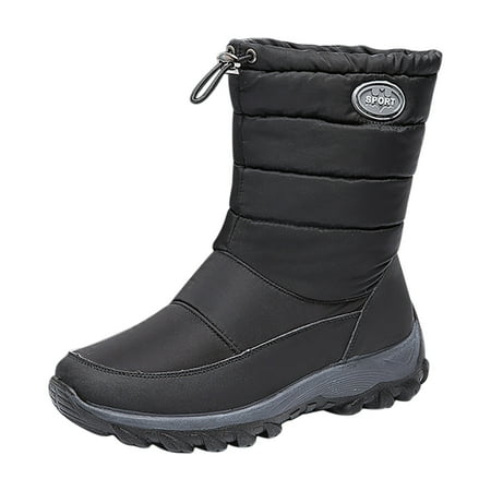 

AnuirheiH Snow Boots Women Shoes Winter Plus Velvet Warm Short Boots Cotton Shoes Waterproof 4-6$ off 2nd