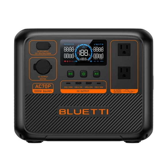 BLUETTI Premium Series AC70P Portable Power Station | 864Wh