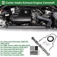 thumbnail image 2 of Árbol de levas de admisión y escape central Unique Bargains para Chevrolet Silverado 2500 HD 2002-2018 1 Pcs árbol de levas 1 Pcs kit de resortes de válvula 1 Pcs kit de sello de aceite 1 juego, 2 of 7