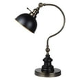 thumbnail image 1 of Benzara BM209026 Lampe de Table de Style Industriel avec Tige Incurvée & Base Ronde & 44; Or & Noir, 1 of 1