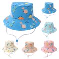 thumbnail image 3 of WEIYLL Bucket Hats For Women Men Children Fisherman Spring Summer New Pattern Cartoon Animal Print Cute Breathable Comfortable Adjustable Belt Headwear, 3 of 4